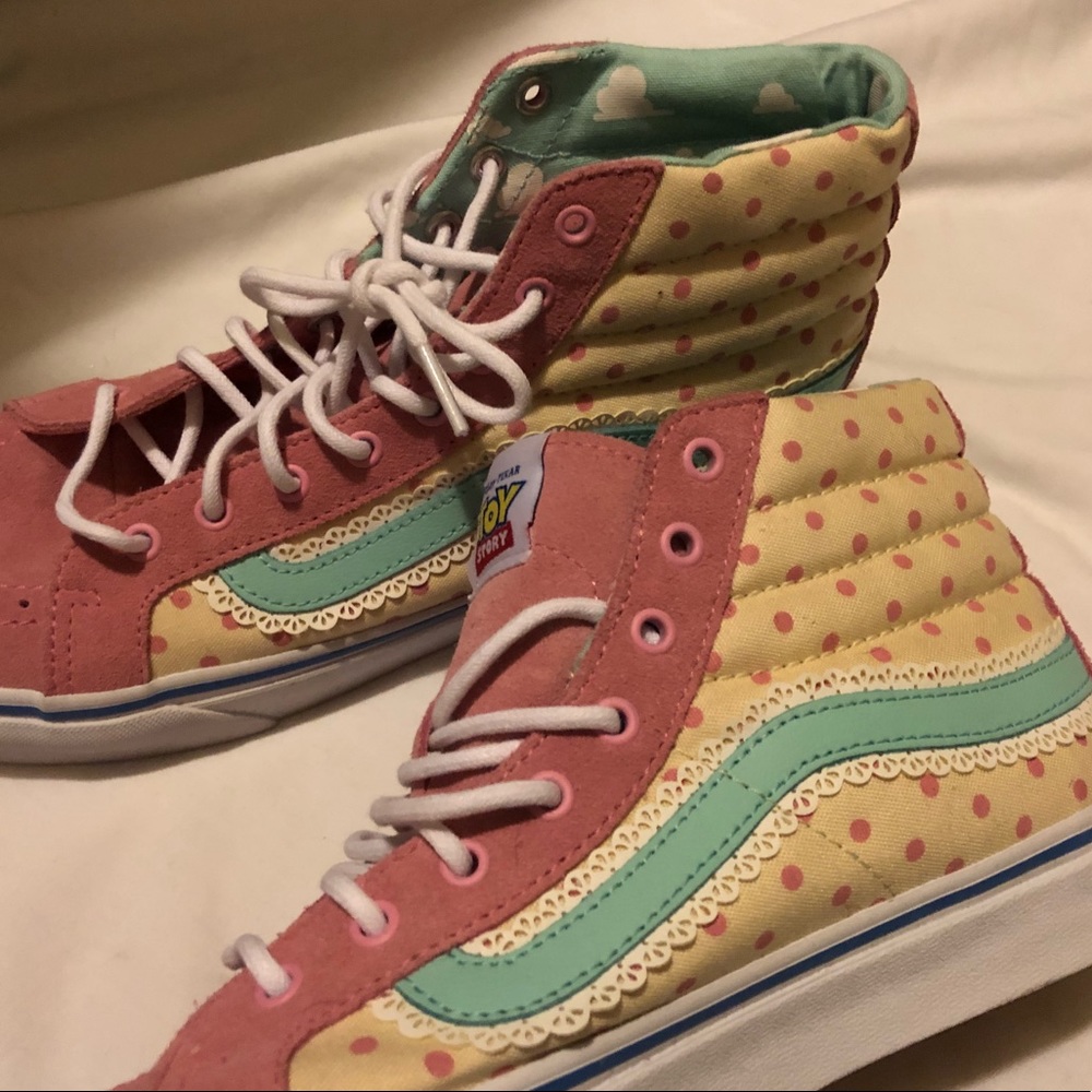 NWOT VANS TOY STORY DISCONTINUED SK8 HIGH BOW PEEP